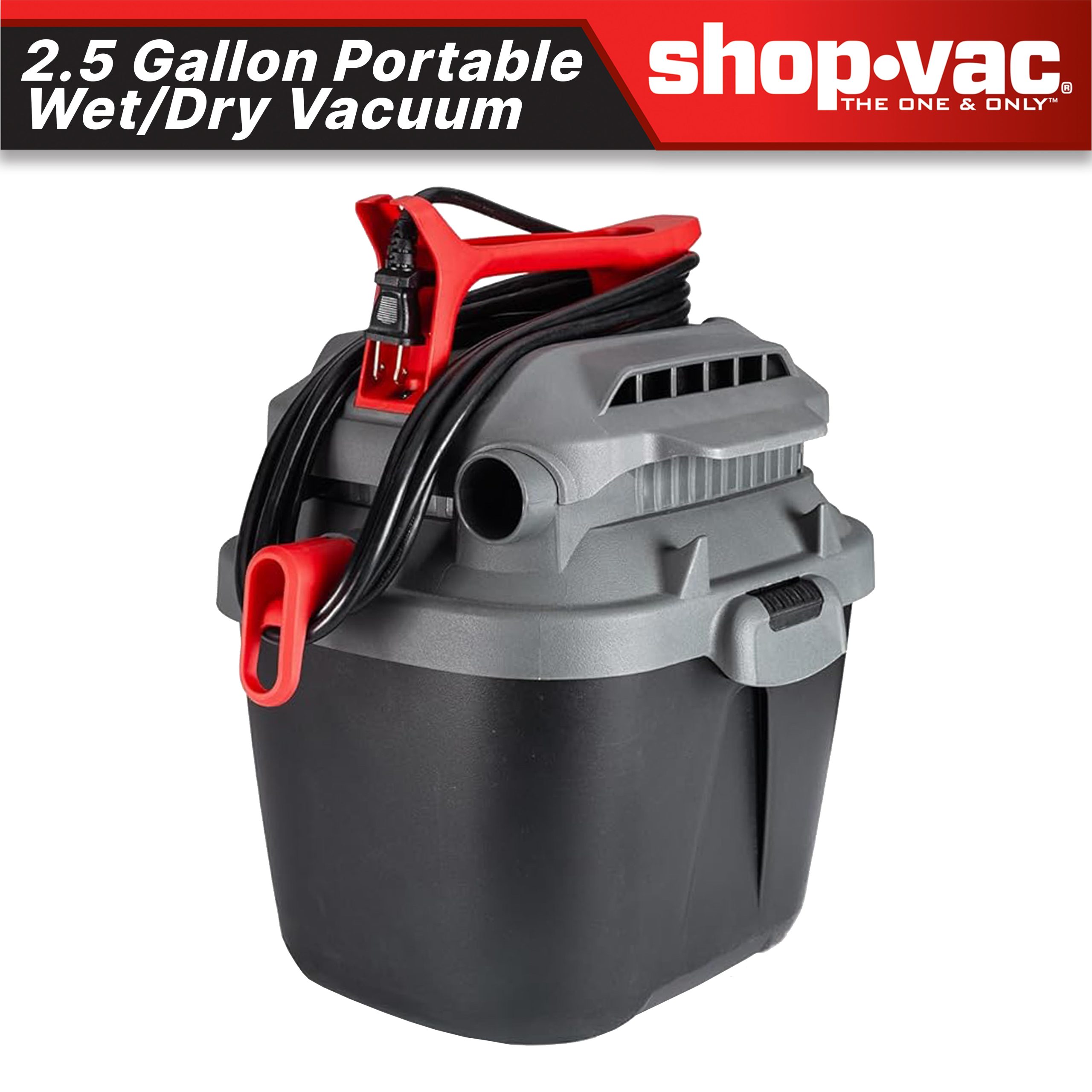 Shop-Vac® 2.5 Gallon 2.0 Peak HP Square Wet/Dry Vacuum - Image 2
